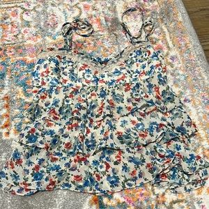 Trf collection Zara ruffled floral top